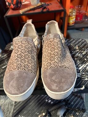 Jambu Women's Laser-Cut Slip-On Sneakers in Blush